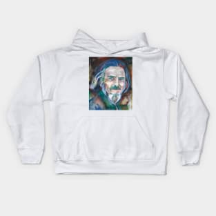 ALAN WATTS watercolor portrait.5 Kids Hoodie